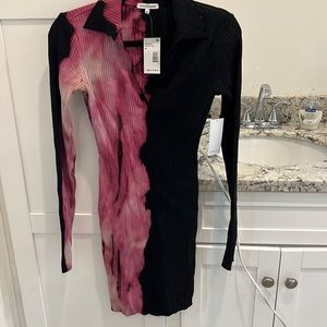 Cotton Citizen Ibiza Polo Mini Dress-Lychee Ombré